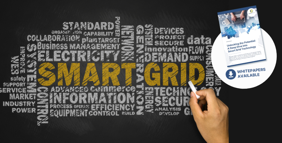 Smart Grids Visual to promote Smart Grids Technology to enhance sustainability and efficiency in power grids.