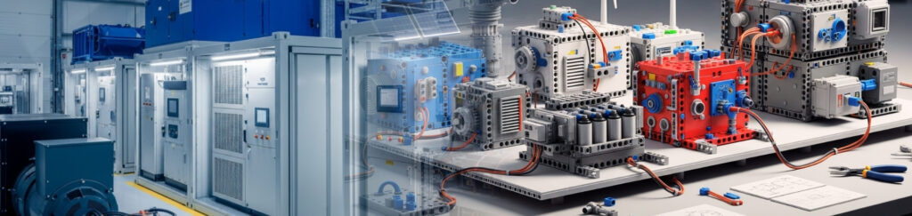 Modular power blocks—containers with DRUPS/generators and switchgear integrated for Southeast Asia projects.